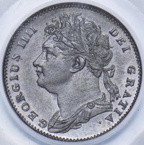 1821 farthing - (cgs, unc