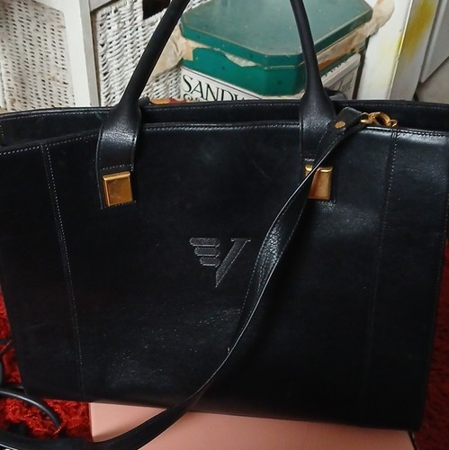 Emporio armani black leather - armani,