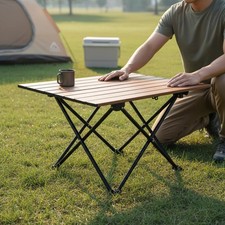 Roll camping table foldable - roll-up,