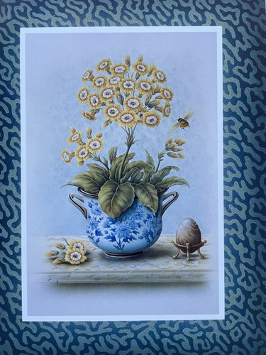 Auriculas vase print 8 - auriculas, x