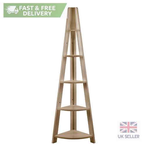 Oak corner shelf bookcase - bookcase, 5