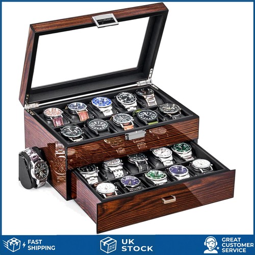 Elegant slot wooden watch - 20-slot,