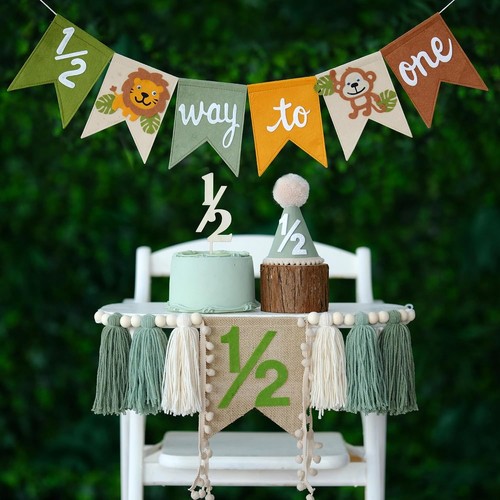 Birthday decorations half - 1/2,