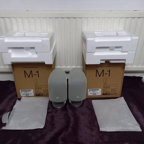Boxed pair 100w white m1 - pair, b&w