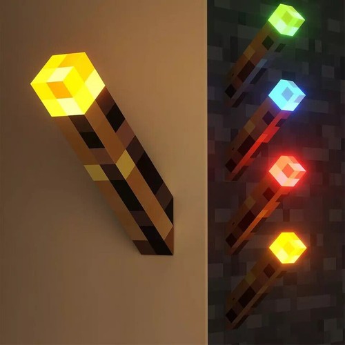 Minecraft game torch lamp - game,
