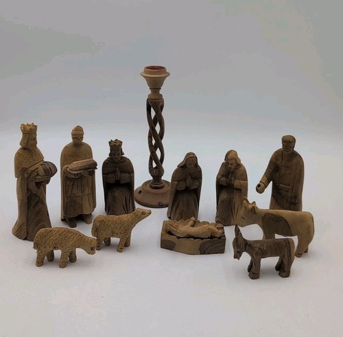 Vintage hand carved primitive - hand,