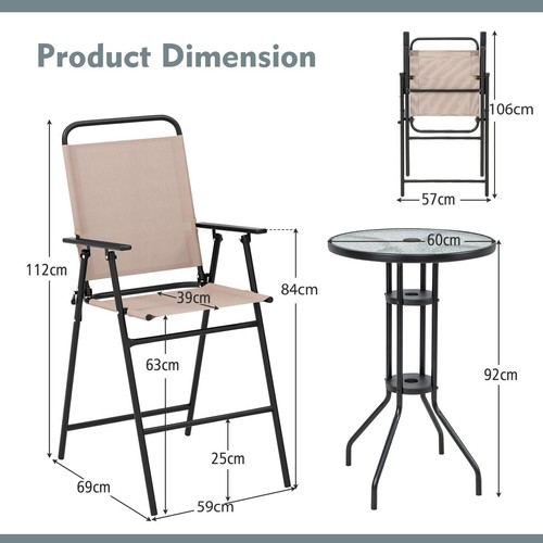 Pcs outdoor bistro - outdoor, table