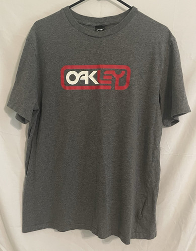 Oakley men gray graphic logo - oakley,