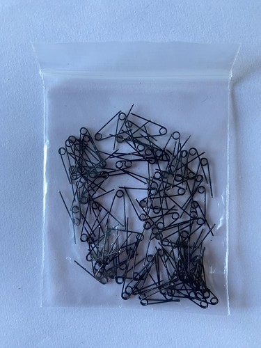 100 black wire float eyes - black,