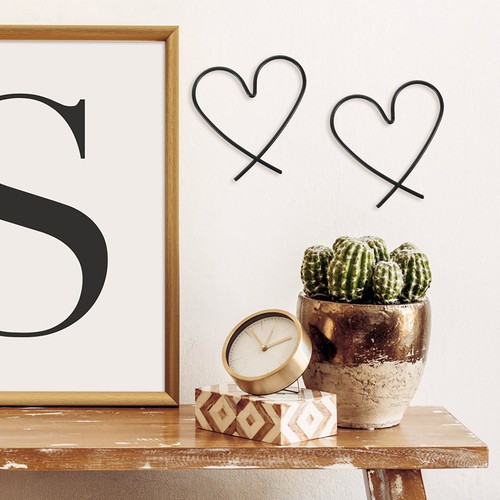 Pcs heart metal wall - pcs,