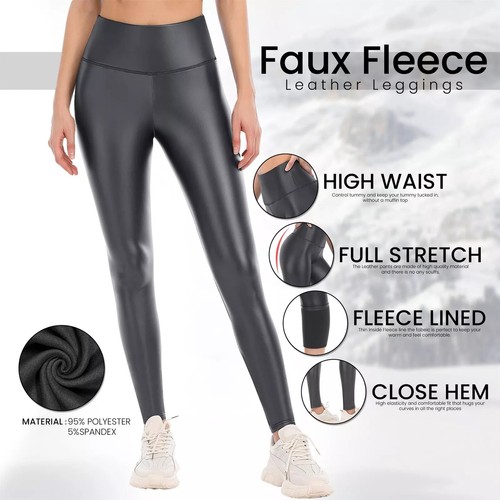 Womens ladies wet look leather - wet,