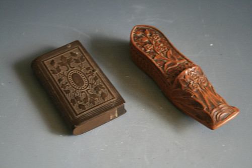 Two antique 19th century vesta - antique,
