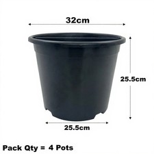 Litre black plant pots - litre,