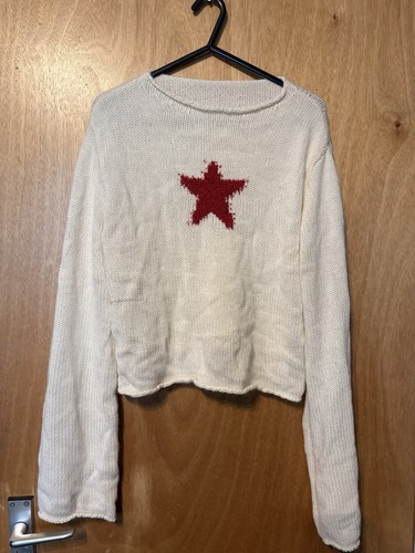Shein cream knit jumper - cream,