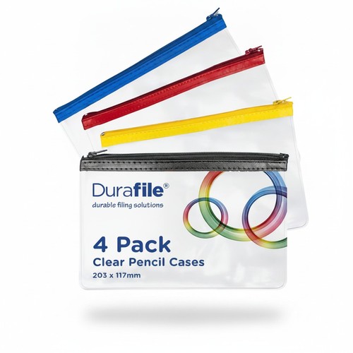 Clear pencil case pack - case,
