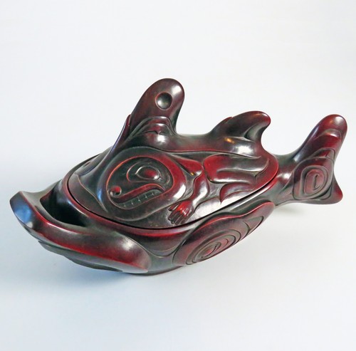 Boma resin haida dog fish - dog,