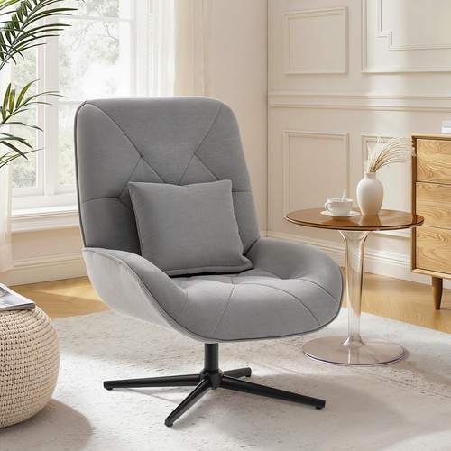 Swivel accent chair - accent, chenille