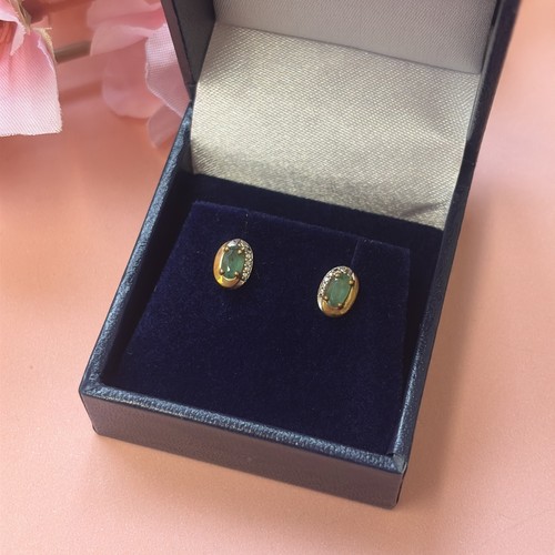 9ct gold real emerald and - gold,