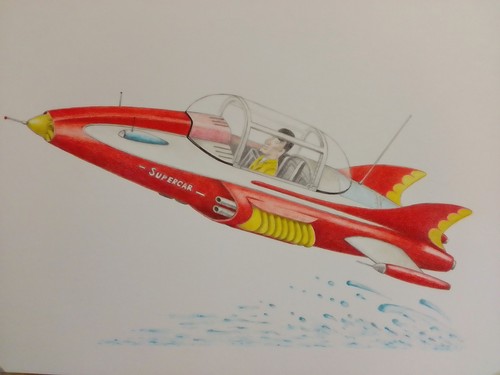 Supercar original pencil - original,