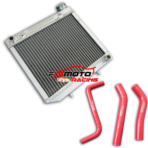 Aluminum radiator red hose for - radiator+red,