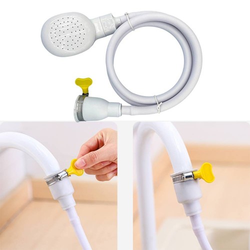 Shower hose with fit clamp - hose,