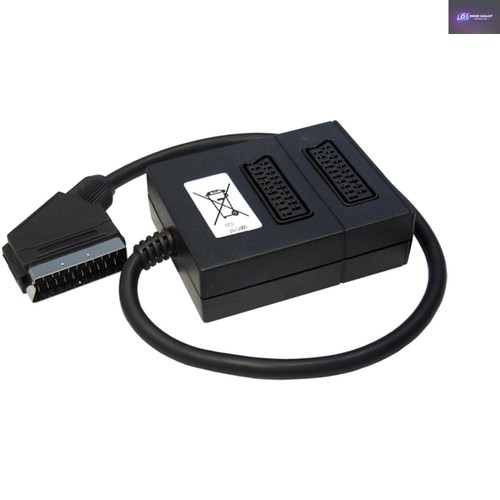 Way scart adapter - 2-way, male