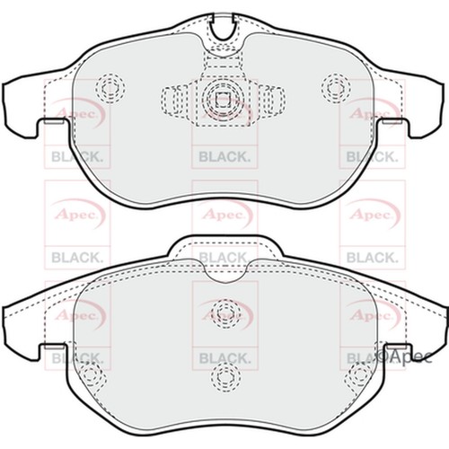 Brake pads set for opel - set, vectra