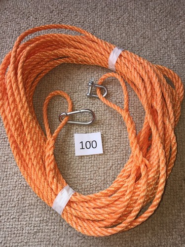 100ft new 8mm - 8mm, orange