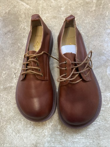 Brown handmade leather wide