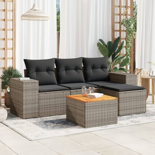 Garden sofa set grey dark - garden, grey,