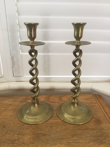 Pair english brass open double - pair,