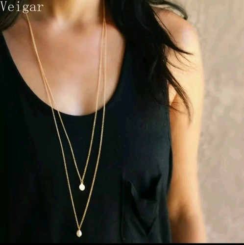 Women chain long necklace - women,