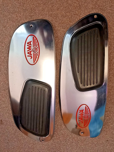 Jawa tank side panels - , and