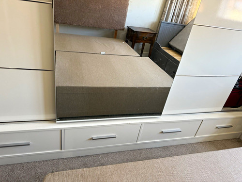 White fitted door sliding - white,