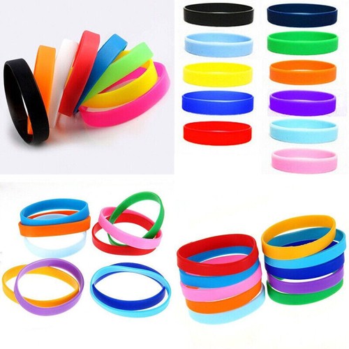 10pcs rubber silicone bracelet - 10pcs,