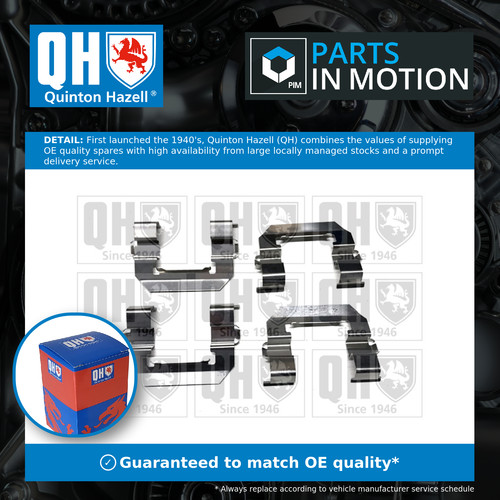 Brake pad fitting kit - pad, fits