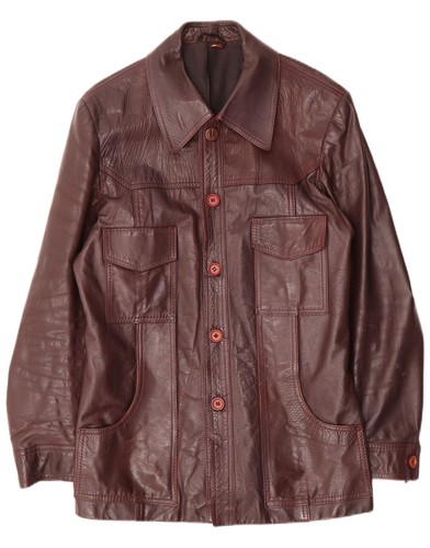 Vintage mens leather jacket - jacket, uk