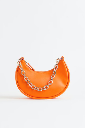 Orange shoulder bag - orange,