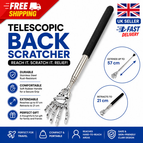 Extendable back scratcher - back,