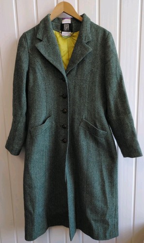 Biba green herringbone - biba, wool