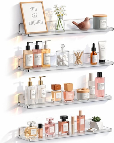 Acrylic floating shelves wall - acrylic,