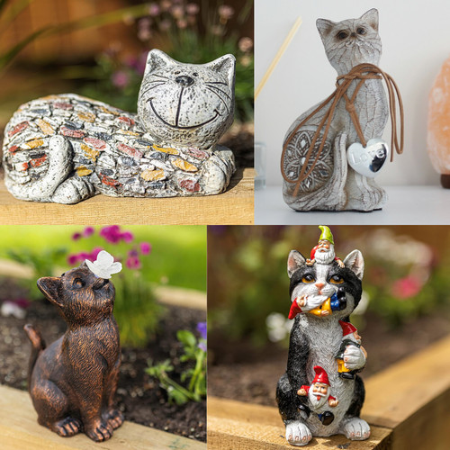Novelty cat garden ornament - novelty,