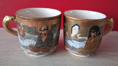 Two antique japanese satsuma - antique,