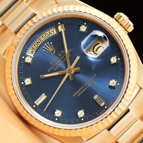 Rolex mens daydate - daydate, blue