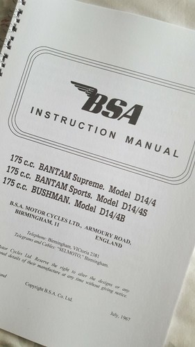 Bsa bantam d14 175 - 4, c.c