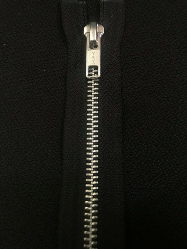Ykk metal open ended zip - metal,