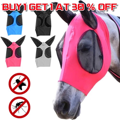 Horse lycra fly mask - lycra,