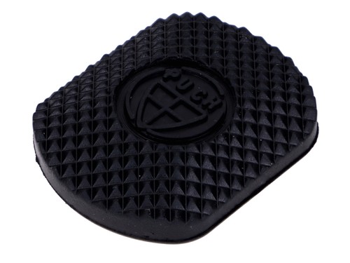 Black rubber brake pedal for