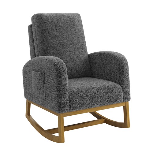 Bouclé baby rocking - bouclé, chair