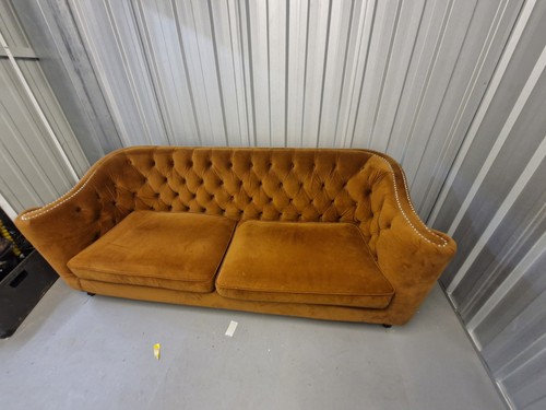 Luxury mustard orange velvet - mustard,